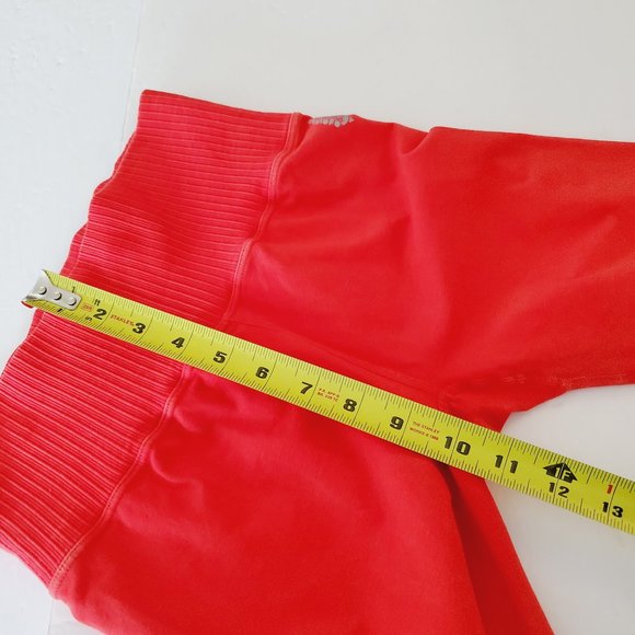 FREE PEOPLE Movement High Rise Orange Red Shanti Yoga Leggings - Picture 10 of 11